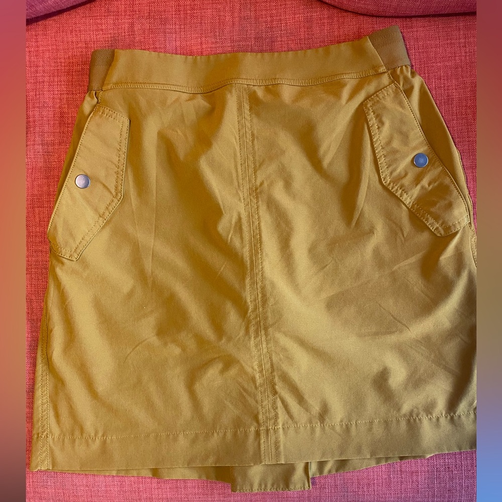 Athleta Mustard yellow long skort
